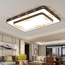 佳辰吉光 客厅灯led吸顶灯新中式卧室灯阳台灯长方形2021年新款餐厅灯现代简约灯具套餐三室两厅 【QB-2】长90*60CMLED三色变光