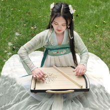 杉贝 SHANBEI 古筝琴练指器21弦14弦指法器指法手型训练器便携式迷你小古筝抖音同款 21弦练指器 繁花似锦