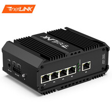 netLINK HTB-005 5口百兆工业交换机 非管理型DIN导轨式 适应工业plc控制系统 不含电源适配器 一台