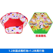 游乐场专用实木颗粒小木粒沙池桧木头沙子大儿童乐园家用室内宝宝挖沙土玩具围栏 1.2米折叠布池加垫子