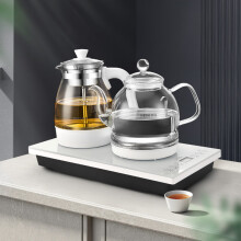 新功（SEKO） 全自动上水电热水壶套装茶台烧水壶一体泡茶专用上水茶盘电茶壶烧水器 F90 W34底部自动上水（37*20） 1L