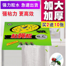 粘蝇板强力 苍蝇贴强力粘苍蝇纸粘蝇板药沾蚊杀手捕捉器灭蝇子神器一扫光家用