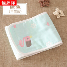 恒源祥童装【品质精选】小孩肚脐围防着凉神器宝宝睡觉防踢被护肚子春秋小孩子夏天穿的 绿色(三层款) 66cm(66码建议年龄0-5个月)