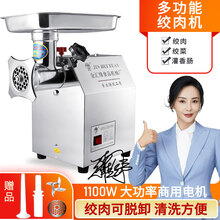 金汇缘 台式绞肉机商用大功率不锈钢多功能切菜切肉蒜泥蔬菜肉馅碎肉机 12型绞肉机（精钢铁）