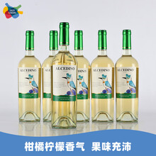 智利原瓶原装进口红酒 安第斯翠鸟 长相思干白葡萄酒 750ml  6支装整箱 趣饮