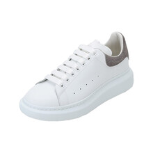 亚历山大麦昆 Alexander McQueen 21春夏 奢侈品 男士阔型运动休闲小白鞋皮革  625162 WHZ4K 9597 41码