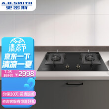 史密斯（A.O.SMITH）4.5kW猛火 0.5kW小火 1级能效 易清洁设计 多重防护放心烹饪燃气灶 JZT-V2B1