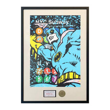 维格列艺术 Death NYC 签名限量版画 蝙蝠侠系列 家居装饰挂画 手工装裱 32*45cm 蝙蝠侠