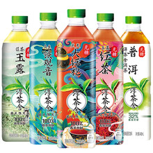 可口可乐淳茶舍无糖茶饮料480mlx12瓶 规格可选 普洱铁观音乌龙茶武夷大红袍红茶绿茶饮料休闲饮品 【试喝装】5种茶各1瓶