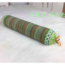 荞麦颈椎枕头睡觉专用脊椎曲度变直器富贵包圆柱强直修复枕头-花睡神 浅绿色全荞麦填充