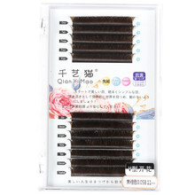 假睫毛0.05V型嫁接假睫毛鸢尾花一秒自动开花自动大V水貂毛自然柔软 0.05粗度B翘度11 mm