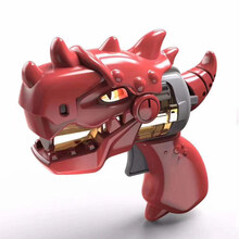 腕带手腕式水枪 奥特曼水枪 蜘蛛侠恐龙水枪 喷水枪儿童戏水玩具 恐龙灯光音乐枪单个装 (颜色随机) 标准配置