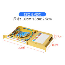 ODF光纤配线架含电信级SC盘12芯FC束状尾纤FC盘ODF托盘熔纤盘 12芯免跳SC