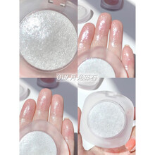 钻石般闪耀高光修容盘闪粉脸部提亮珠光土豆泥神仙高光鼻影生姜色 01#月光碎石+高光刷