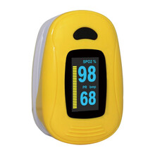 医用血氧仪指夹式脉氧测量心跳心率计监护仪脉搏血氧饱和度检测器 桔色