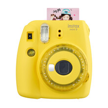 儿童相机可打印彩色照片拍立得照自动出相片玩具生日礼物 mini9柠檬黄