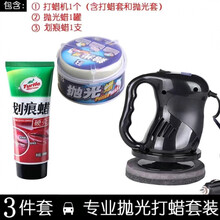 汽车抛光机升级打蜡神器车美容工具车漆打腊车载电动小型家用车用 黑色款【5米电源线】 升级款打蜡机+电源转换器+抛光蜡