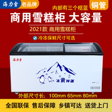 海力雪 雪糕柜 冰柜家用 展示柜 卧式冰柜 小冰柜 小型冷柜 1.0米雪糕柜 铜管