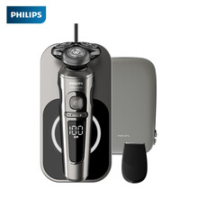 飞利浦(PHILIPS)男士电动剃须刀9系无线充电刮胡刀全身防水胡须刀SP9860/13(配修发器)