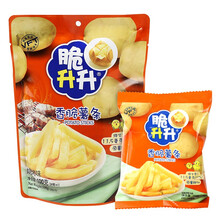 超市	脆升升香脆马铃薯薯条100g大包装办公食休闲零食鲜切薯条烧烤味100g*1包