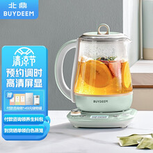 北鼎（Buydeem）煮茶器中药壶黑茶煮炖蒸全自动家用燕窝炖盅 玻璃煮茶壶养生壶煎药壶(简配) K165浅杉绿
