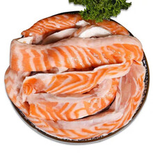 三文鱼腩条鱼腩排三文鱼肉整条鲜鱼切割 三文鱼腩条2斤装