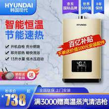 韩国现代（HYUNDAI）即热式燃气热水器健康净浴智能节能变频开机自检智能机械防冻即热电水龙头 13升智能变频恒温【一厨两卫】 天然气