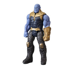 复仇者联盟3 蜘蛛侠钢铁侠美国队长雷神公仔玩具人偶手办可动模型摆件 复联3灭霸