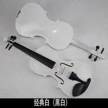 小提琴初学者练习儿童练习考级小提琴配配全套老师教学网红酒店抖音 经典白(黑白)4/4