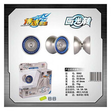 稚气熊 高端比赛专用悠悠球金属花式睡眠超长yoyo球男孩子儿童溜溜球 银色(回光转)
