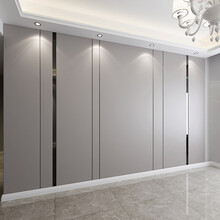 定制竹木纤维护墙板电视背景墙扣板北欧快装卧室客厅简约集成墙板装饰 400锁扣板3D哑光(接近无缝)1平方