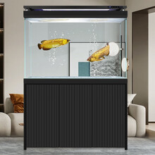 汉霸超白玻璃鱼缸无管件底过滤生态金鱼缸家用大型智能水族箱 屏风0.8米长x40cm宽x170cm高