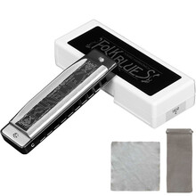 通宝TOMBO 10孔专业演奏布鲁斯口琴1610 C调