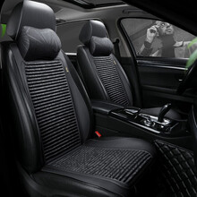 夏季马鞍汽车坐垫丰田普拉多汉兰达RX300霸道ES200四季通用荞麦壳养生汽车座垫座套小蛮腰坐垫坐套 经典黑【舒适版】 奥迪A3 A4L A6L Q3 Q5 A4 A6