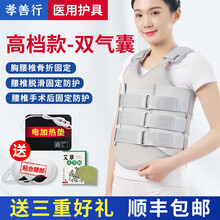 孝善行 医用可调胸腰椎固定支具支架 脊椎脊柱骨折压缩性骨折损伤护具护腰带术后康复矫形器 【医用级】豪华款+双气囊+腰椎贴+电加热垫-空运 L