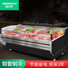猛世（MENGSHI）鲜肉柜展示柜冷藏熟食柜猪肉柜风冷保鲜柜凉菜柜鸭脖子柜水果保鲜展示柜 1.8米鲜肉柜 直冷