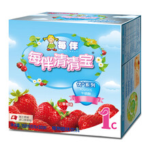 每伴(MateBest) 清清宝菊花晶奶伴侣果味下火宝宝清热灵固体饮料冲剂优+1段草莓味单盒装