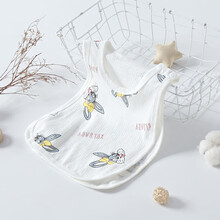 婴唯棉 宝宝琵琶衣夏纯棉薄款镂空无袖上衣男女童背心婴儿夏季衣服 兔子 100cm