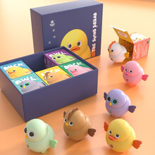 创意童年儿童宝宝早教玩具抖音同款磁性可爱鸭子3-8岁男女孩电动玩具摇摆小分队 全套6款【礼盒装】
