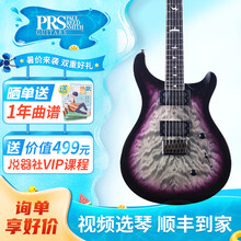 PRS 电吉他SE STANDARD 24 CUSTOM 22/24品电吉它印尼产2021新款 SE Mark Holcomb 马克签名款 黑紫色