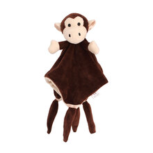 安抚巾婴儿可入口陪睡 婴儿安抚巾安抚玩偶手偶睡眠毛绒玩具宝宝0-1岁陪睡可入口 小猴子安抚巾