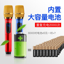 纽曼Newmine NM-189 无线麦克风 U段调频一拖二电脑家用KTV音响户外演讲会议K歌话筒 NM-189（U段调频金属会议演出话筒—双麦）