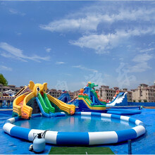 奎茗 大型户外充气水池支架游泳池加厚蓄水池抓鱼池儿童手摇船广场摆摊 支架水池定制