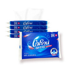 可心柔v9婴儿保湿纸巾抽纸40抽5包新生儿宝宝专用超柔软干湿两用 5包