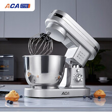 北美电器（ACA）厨师机家用和面机揉面机打蛋器全自动料理机打奶油机鲜奶机多功能搅拌机ASM-DM12K