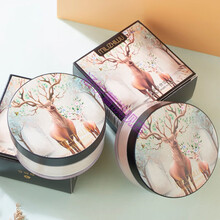 网红小鹿散粉空气蜜粉西子同款定妆粉控油遮瑕提亮肤色防水 1#象牙白+3#自然色(小鹿)