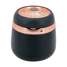 路诺 wiyloy 车载烟灰缸多功能陶瓷内胆带灯密封个性防尘带盖创意车内内饰可拆式烟灰缸 玫瑰金