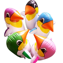企鹅不倒瓮玩具 22/35/45/70cm 充气企鹅不倒翁小孩子PVC气球玩具 宝宝充气玩具 45cm企鹅12个(每个颜色二个)