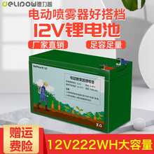 德力普（Delipow）锂电池 12V电动喷雾器电瓶蓄电池大容量农用适用喷农药/照明/音响UPS门禁 【喷雾器锂电池12V222WH】