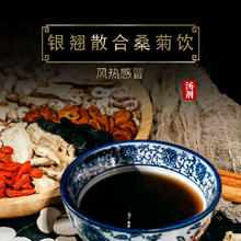 康益强 银翘散合桑菊饮 辛凉透表清热解毒用于风热感冒发热头痛荆芥桑叶菊花薄荷桔梗甘草抓中药拍方抓药 7剂 代煎